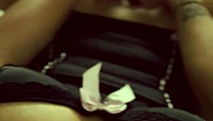 hey watch this milf rip stockings flashing wet clit at window