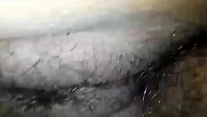 shemale gets her hairy pussy deeply penetrated
