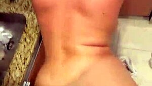 Creampie surprise hits Dani Valentina's latina ass before dinner on flight POV.