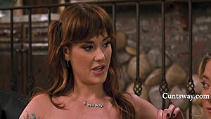 nudist lesbian family welcomes scissoring rimjobs and cunt licking thrills