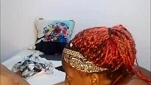 Hey big cock, one hot ebony slut sucking then unlocks sloppy swallow? 😈