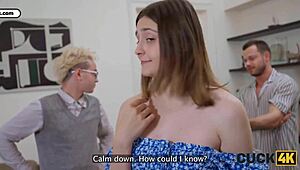 Cuck4k Brunette Wife Takes Rough Cock as Husband Watches Desperately!