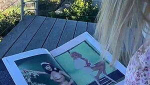 Petite Blonde Milf Flashes Shaved Pussy and Small Tits in Public California Outdoor Fetish