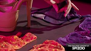 Isabelle Deltore's Latex Bikini Clings During Pierced Nipple Pounding and Facial