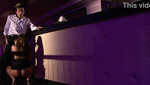 close up babe jerks huge cock for intimate facial cumshot explosion