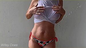 compilation of massive housewife big tits soaking wet in public shirts