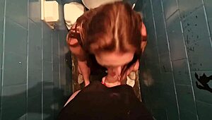 whoa, i let this fat bbw curvy guy bang my wet pussy raw in party bathroom no condom on video