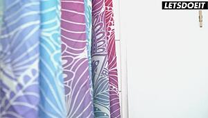 Naughty Geenie Teases Roommate for Secret Dorm Spooning Fun LetsDoeIt