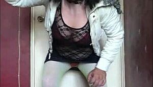 wanna see this shy bisexual sissy crossdresser humiliated swallowing your load?