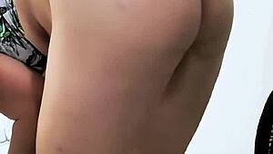 Franc jerks off watching sleeping stepsis Milla then cums on her ass