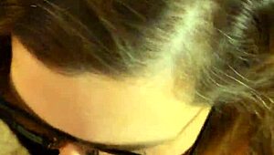 Throat Fucked Schoolgirl Brunette Spreads Wet Pussy for Deepthroat and Doggystyle Pounding