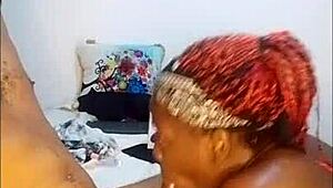 Hey big cock, one hot ebony slut sucking then unlocks sloppy swallow? 😈