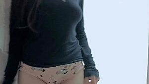 shy student bliss fingers her wet pussy in bathroom till dripping
