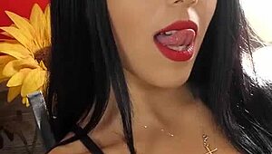 i'm aroused by yasmin smoking while masturbating in black leather boots