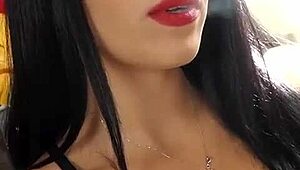 i'm aroused by yasmin smoking while masturbating in black leather boots