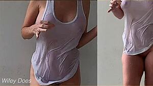 compilation of massive housewife big tits soaking wet in public shirts