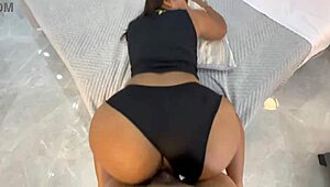 athletic morena latina strips teases dances workout interview casting