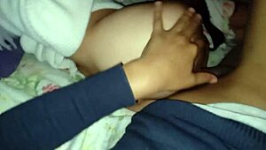 Hubby watches neighbor's monster cock creampie my tight pussy deep