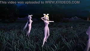 Kagamine Rin Meiko Haku Nude Mod Boobs Ass Goddess Reveal!
