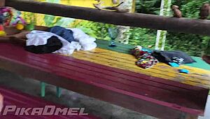corno watches wife beg for bbc anal in garden before massive creampie pounding.