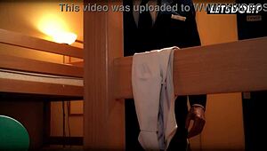 pervert boss fucks young barbara bieber hard in hostel with roommate conny