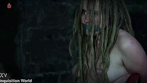 Cute dread girl bound and slapped hard in military prison interrogation!