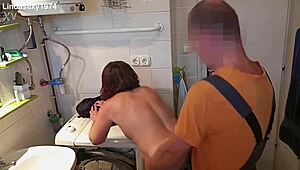 i feel so horny gettin fucked deep by hungarian repairman my sexy mature chubby wife huge natural tits lingerie ass!
