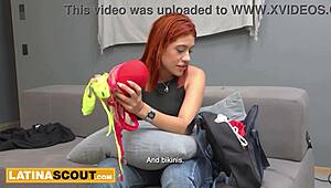 big booty 18yo latina model deepthroats rides cowgirl pussy stretched lingerie photoshoot
