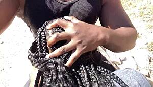 Her Thrilling Outdoor Rides on Monster Black Cocks in Cars