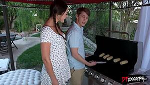 Wife Takes Monster BBC Double Anal Penetration Bent Over Doggystyle