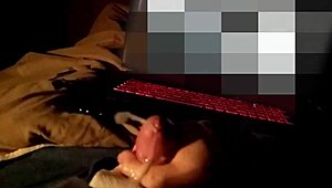 slo-mo explosion of big hot loads from chubby amateur cock 😩💦