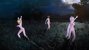Kagamine Rin Meiko Haku Nude Mod Boobs Ass Goddess Reveal!