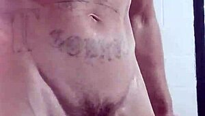 tattooed webcam stud strokes massive hard cock dirty talk