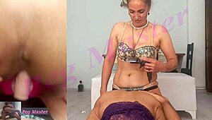 sexy milf wife pegs husband's asshole with strapon under her femdom rules