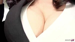 Slim japanese mature with big silicone tits gets uncensored jav creampie fuck