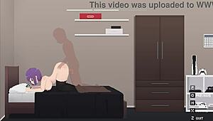 Cute Reaper Plays Voyeur Titty Fuck Games in Bedroom with Big Tits