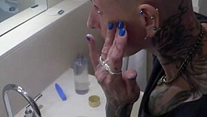 i shaved my head and pussy smooth to be perfect hairless fucktoy submissive puffy nipples