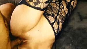 used her rough in stockings EVERY HOLE STRETCHED wide open!