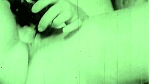 vintage lesbians confess erotic hairy beaver play in dark lantern threesome