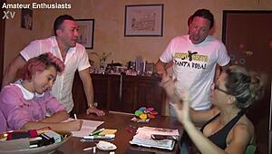 Beautiful Teen Milf Orgy Ends with Mom's Ass Broken by Group Cum Gulps