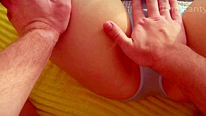 wanna watch me suck her natural tits then dive into that sweet shaved pussy?