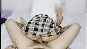 pervy schoolgirl lets older dude take home fuck tight pussy
