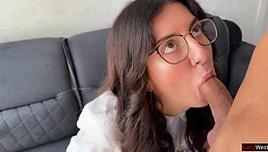want me to fuck your tight student holes while teaching speech therapy skills?? anal cum on glasses included