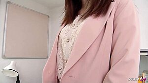 NYMPHO Japanese TEEN 18+ SEDUCES DOCTOR for CREAMPIE at GYN O EXAM. Uncensored ROUGH FUCK in HOSPITAL