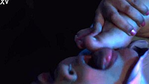 Naughty BBW Latina Worships Feet And Scissors With Deepthroat Gagging On Wet Pussy