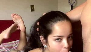 i woke up so horny for sloppy deepthroat on wellington prado's big pink cock ass up ponytail in bed...