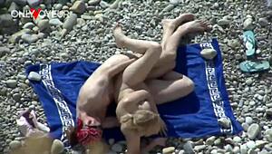 juicy tanned beach girl's fat ass doggystyled public voyeur creampie 🍑💦🌴