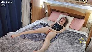 first time squirting with two shaking screaming orgasms using my vibrator