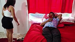 innocent stepdaughter spanked hard on ass for dirty room