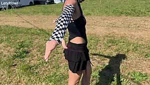Sexy Italian Exhibitionist Couple Flashes Adventures Episode 4 Imola Camping Outdoors